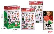 Коледни стикери MP - 2 вида микс