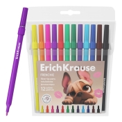 Флумастери ErichKrause® Frenchie, 12 цвята