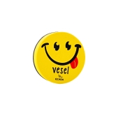 Магнитна гъба за бяла дъска VESEL ECADA, кръгла Smile