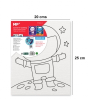 Платно за рисуване MP Artix с рамка КОСМОНАВТ, 280 g/m², 20х25 см.