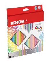 Цветни моливи Kolores Style, 26 цвята 