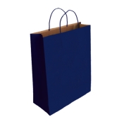 Подаръчна торбичка IPA - Крафт, синя, L