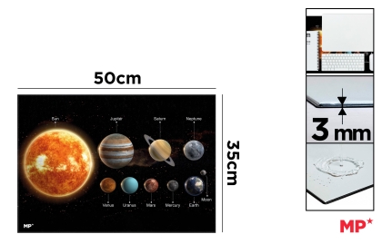 Подложка за бюро MP протекторна СЛЪНЧЕВА СИСТЕМА