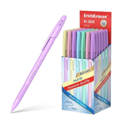 Химикалка ErichKrause® R-301 Stick Pastel, 0.7 mm