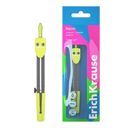 Метален пергел ErichKrause®  Neon,12 см, блистер