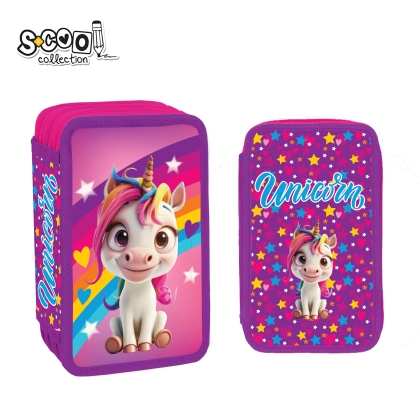 Несесер S-COOL с 3 ципa Unicorn