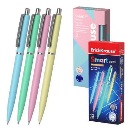 Автоматична химикалка ErichKrause® Smart Pastel, 0.7 mm