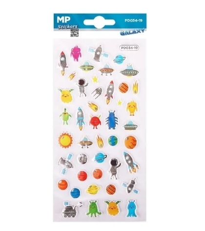 3D стикери MP за декорация - КОСМОС