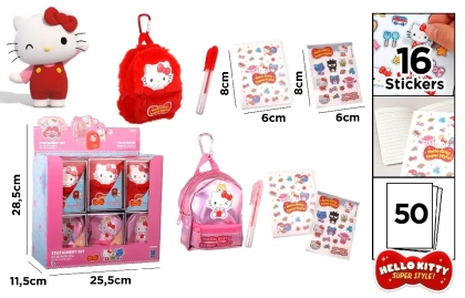 MP Портмоне с катарама, тефтер, химикалка и стикери  HELLO KITTY - HK57009
