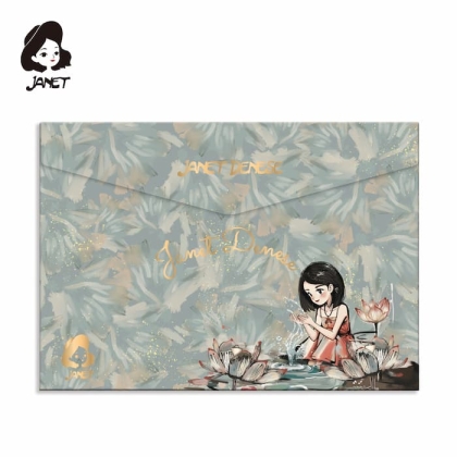 Папка А4 с копче  JANET “LOTUS LOVER”