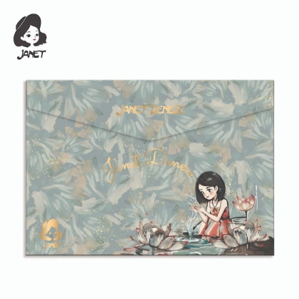 Папка А5 с копче  JANET “LOTUS LOVER”