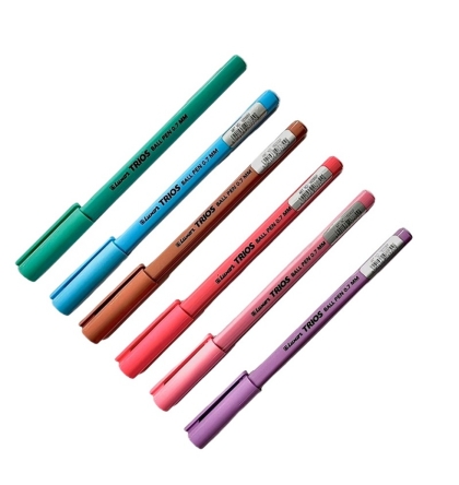 Химикалка Luxor® TRIOS icy PASTEL, 0.7мм, асорти, син