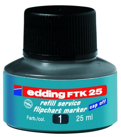 FTK25 мастило за флипчарт 25ml• черно