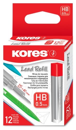 Графити KORES M Grafitos HB 0.5 mm