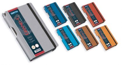 Тефтер Grand с корици eko koжа / 7 цвята / 13X21см / 120 листа