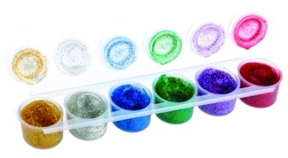 Темперна боя MP Artix комплект 6 цвята х 15 ml, брокат