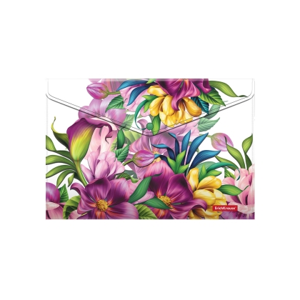 Папка с копче ErichKrause® Tropical Flowers, A4