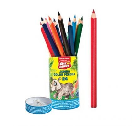 Цветни моливи 24 цвята ТРИЪГЪЛНИ