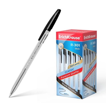 Химикалка ErichKrause® R-301 Classic Stick, 1.0 mm ( в кутия 50 бр.)