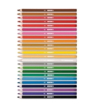 Цветни моливи KORES KROMAS, шестоъгълни, комплект от 24 цвята
