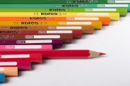 Цветни моливи KORES Kolores, шестоъгълни 12 цвята