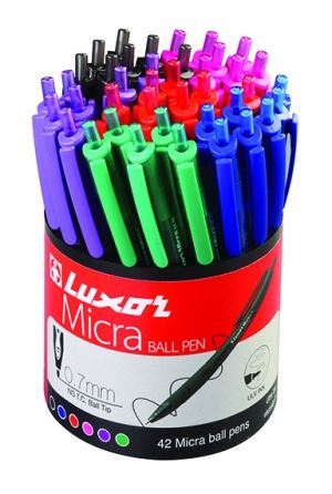 Дисплей химикалки Micra, 42 бр. микс