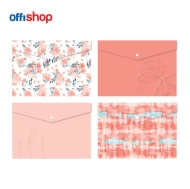 PP папка OFFISHOP "FLOWER" A4 с копче