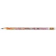 Молив HB Nataraj MARBLE  с гума, шестоъгълен