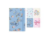 Твърд кеширан тефтер А5, 96л РЕД