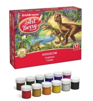 Темперни бои ErichKrause ArtBerry® с UV защита 12 цвята