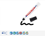 Индустриален маркер edding® 950, 10 mm, черен, блистер