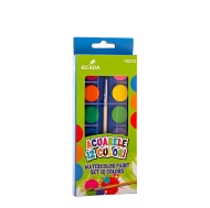 Акварелни бои Daco® – комплект от 12 интензивни и ярки цвята