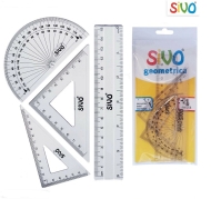 Комплект за чертане SIVO Geometrica - 4 части 