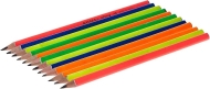 Молив Nataraj HB NEON, триъгълни, с острилка и гума
