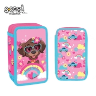 Несесер с 3 ципа SCOOL® LITTLE PUPPY, 39 части