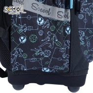 Анатомична раница SCOOL® FOOTBALL с твърдо дъно, 24L