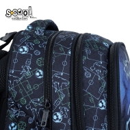 Анатомична раница SCOOL® FOOTBALL с твърдо дъно, 24L