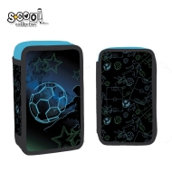 Несесер с 2 ципа SCOOL® FOOTBALL, 29 части