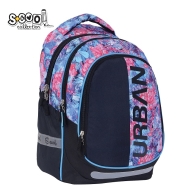 Анатомична раница SCOOL® URBAN FLOWERS, олекотена
