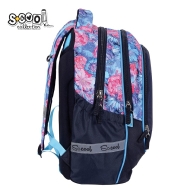 Анатомична раница SCOOL® URBAN FLOWERS, олекотена