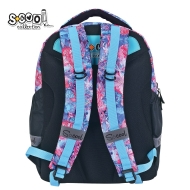 Анатомична раница SCOOL® URBAN FLOWERS, олекотена