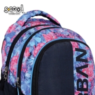Анатомична раница SCOOL® URBAN FLOWERS, олекотена