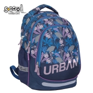 Анатомична раница SCOOL® URBAN TROPICAL, олекотена