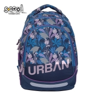 Анатомична раница SCOOL® URBAN TROPICAL, олекотена