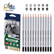 Професионални моливи ARTLINE с различни твърдости - 4H. 3H. 2H. H. B. 2B. 3B. 4B. 5B. 6B. 7B. 8B