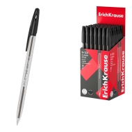 Химикалка ErichKrause® R-301 Classic Stick, 1 mm ( в кутия 50 бр.) - черен
