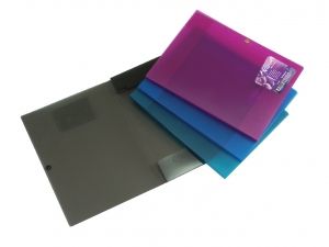 Папка с копче ErichKrause® Vivid Colors, А4, асорти, 4 цвята микс