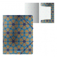 Папка с ластик ErichKrause® Blue&Orange Beads, A4 