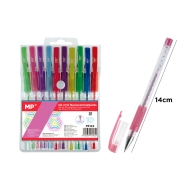 Комплект химикалки MP флуоресцентни 10 цвята