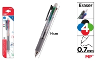 Химикалка MP 4-цветна, 0.7 mm + автоматичен молив